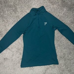 Blue quarter zip